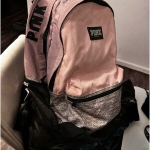 Pink backpack